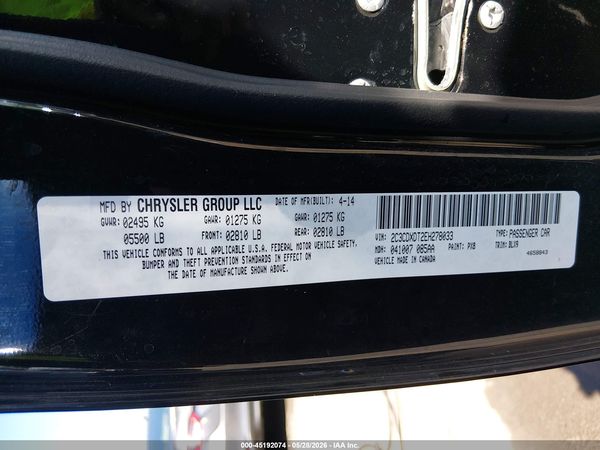 2014 DODGE CHARGER R/T PLUS