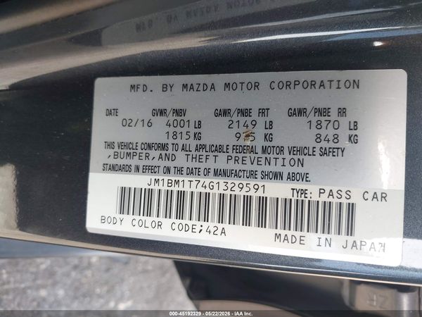 2016 MAZDA MAZDA3 I SPORT