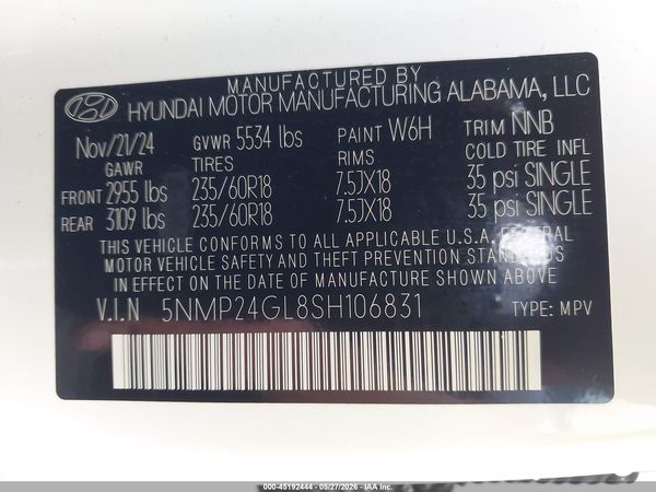 2025 HYUNDAI SANTA FE SEL