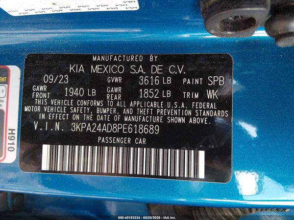 2023 KIA RIO S