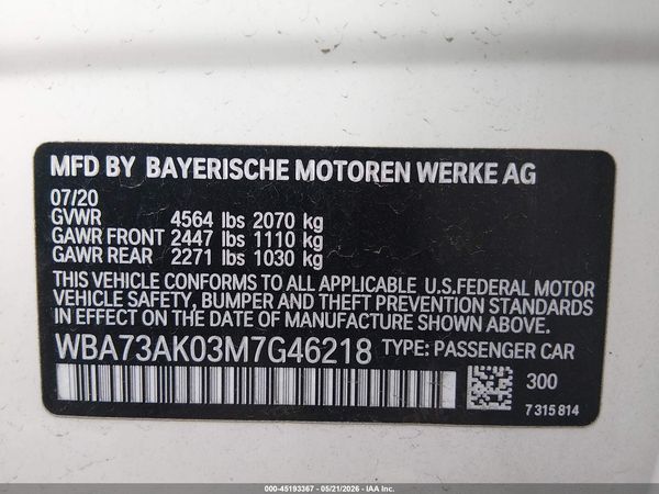 2021 BMW 228I GRAN COUPE XDRIVE