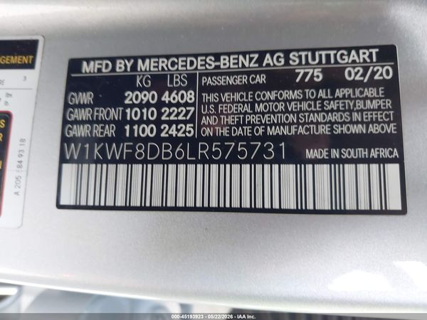 2020 MERCEDES-BENZ C 300 C300