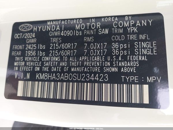 2025 HYUNDAI KONA SE