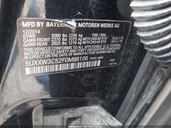 2015 BMW X4 XDRIVE28I