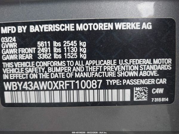 2024 BMW I4 GRAN COUPE EDRIVE35