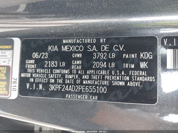 2023 KIA FORTE LXS