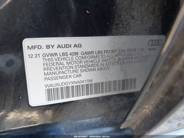 2022 AUDI A3