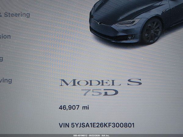 2019 TESLA MODEL S
