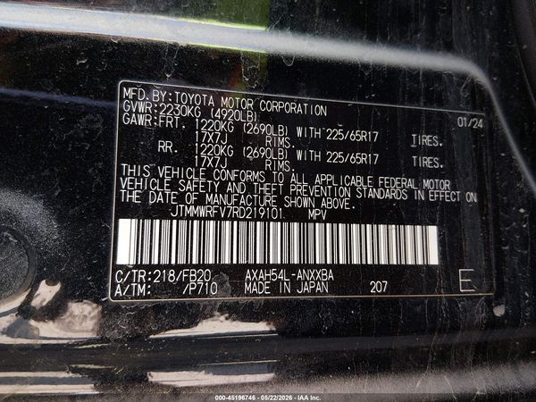 2024 TOYOTA RAV4 HYBRID LE