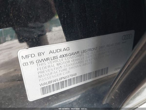 2015 AUDI A4 2.0T PREMIUM