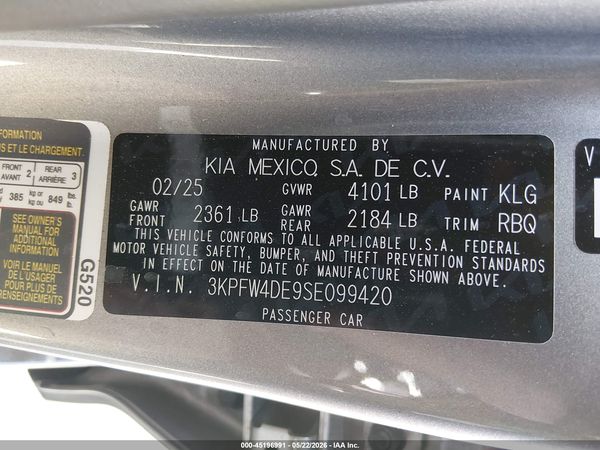 2025 KIA K4 GT-LINE
