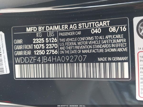 2017 MERCEDES-BENZ E 300 E300