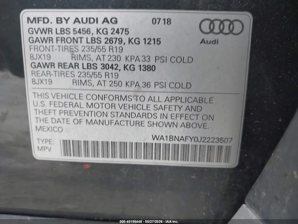 2018 AUDI Q5