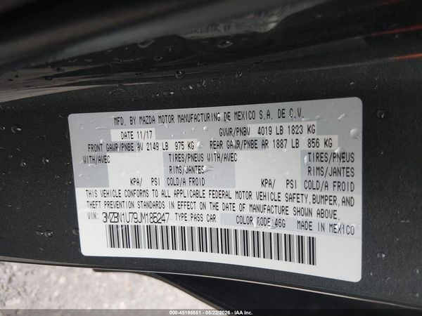 2018 MAZDA MAZDA3 SPORT