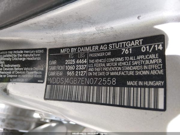 2014 MERCEDES-BENZ CLA 250 4MATIC
