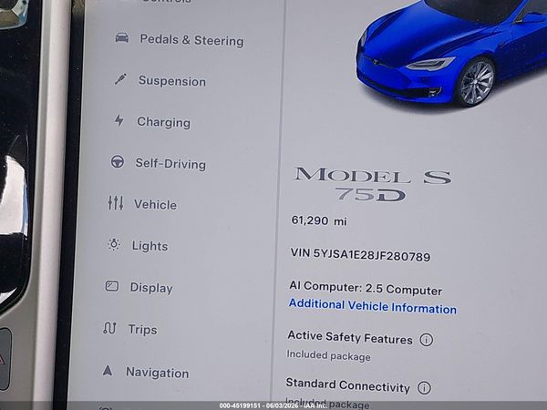 2018 TESLA MODEL S 100D/75D/P100D