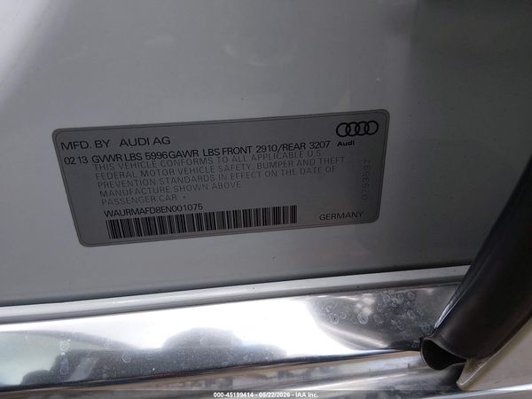 2014 AUDI A8 L 3.0 TDI