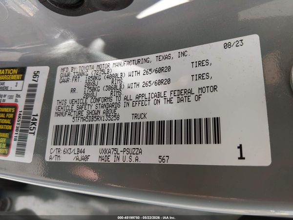 2024 TOYOTA TUNDRA 1794 EDITION