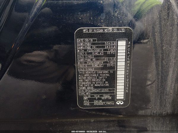 2019 INFINITI QX50 ESSENTIAL
