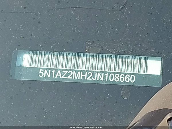 2018 NISSAN MURANO PLATINUM