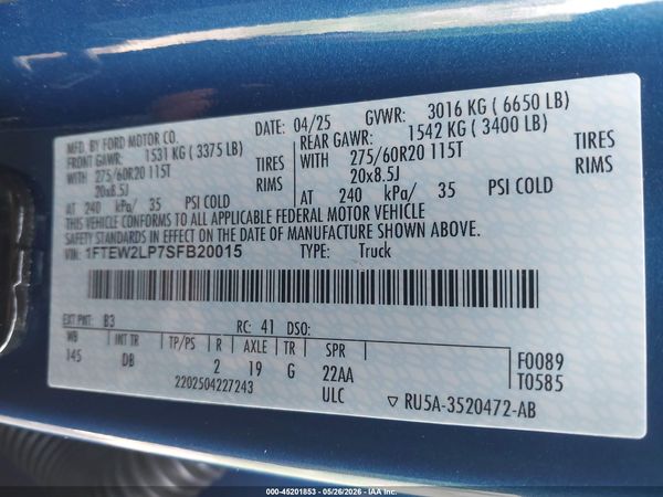 2025 FORD F-150 STX