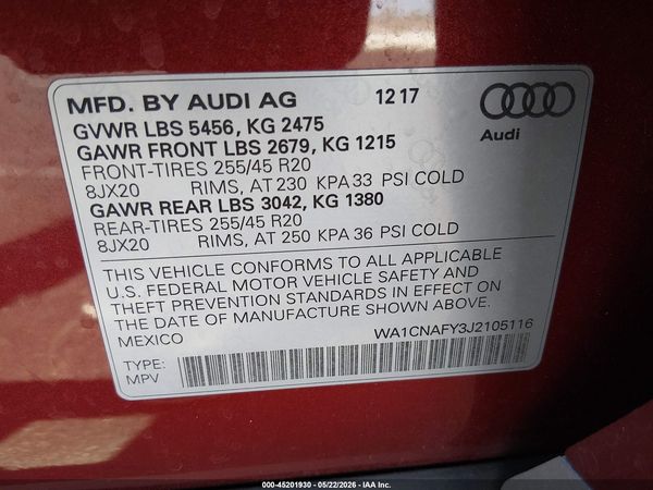 2018 AUDI Q5