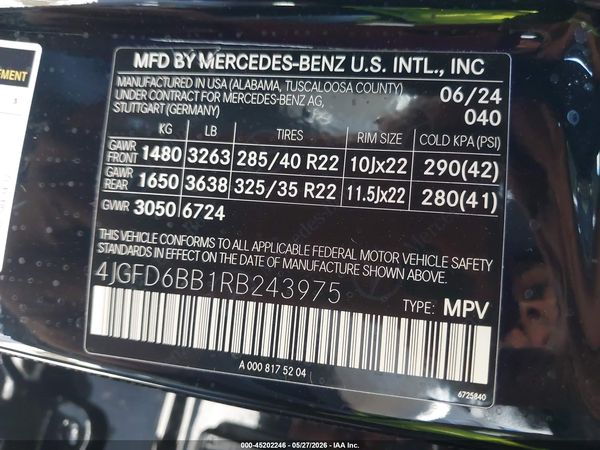 2024 MERCEDES-BENZ AMG GLE 53 COUPE 4MATIC+