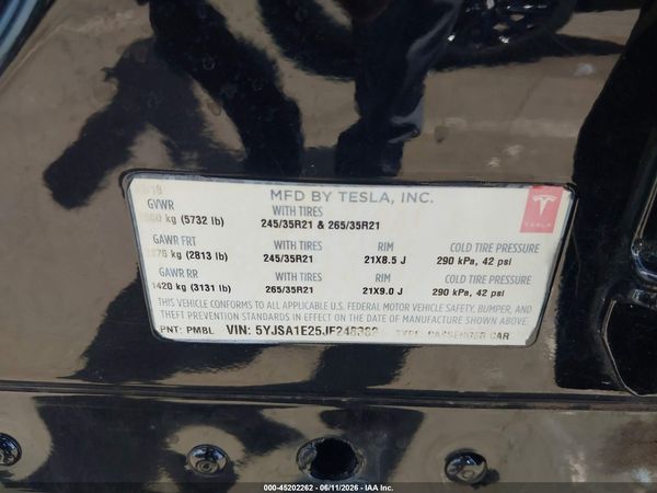 2018 TESLA MODEL S 100D/75D/P100D