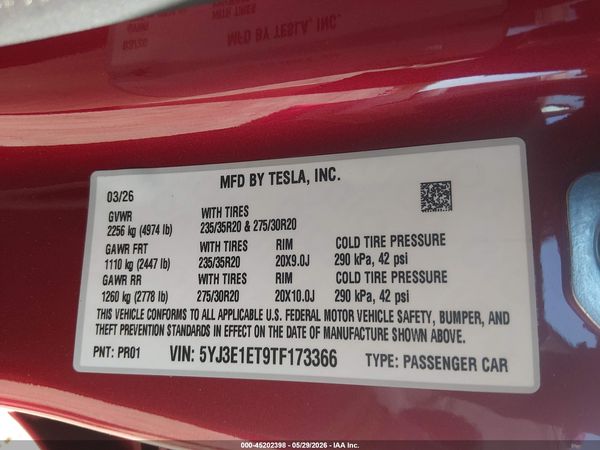 2026 TESLA MODEL 3