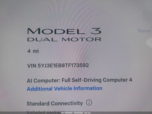 2026 TESLA MODEL 3 PREMIUM ALL-WHEEL DRIVE