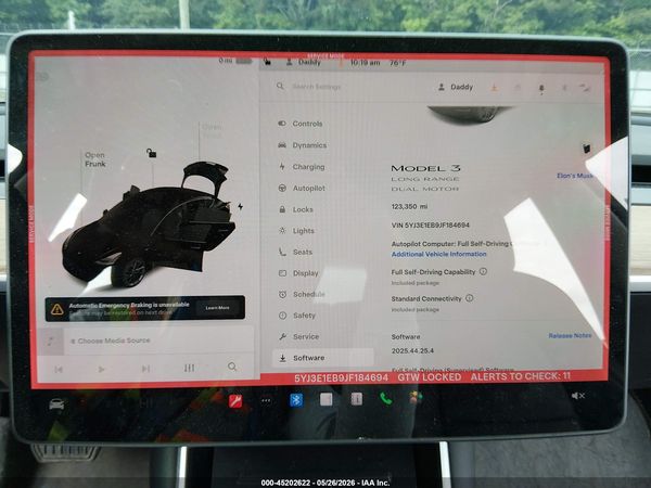 2018 TESLA MODEL 3 LONG RANGE/PERFORMANCE