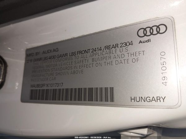 2019 AUDI A3 45 PREMIUM