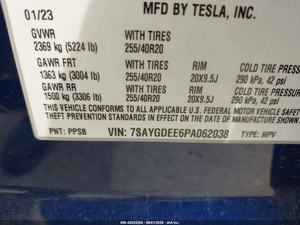 2023 TESLA MODEL Y