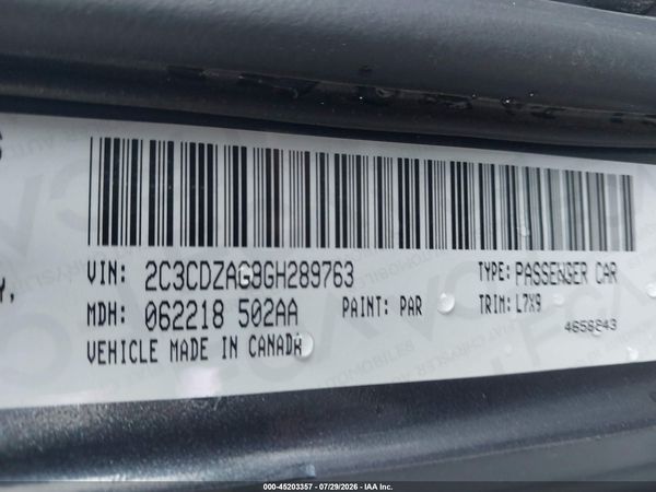 2016 DODGE CHALLENGER SXT