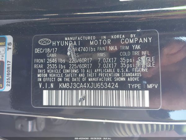 2018 HYUNDAI TUCSON SEL PLUS