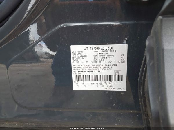 2021 FORD EDGE SEL — I9