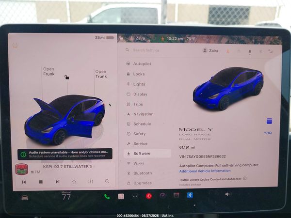 2022 TESLA MODEL Y