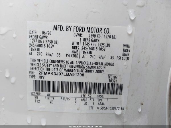 2020 FORD EDGE SEL