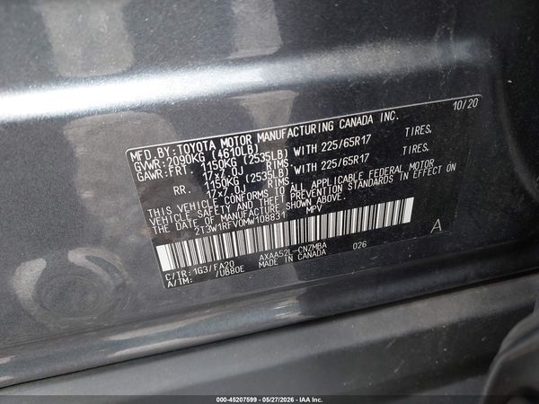 2021 TOYOTA RAV4 XLE