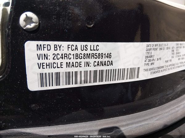 2021 CHRYSLER PACIFICA TOURING L