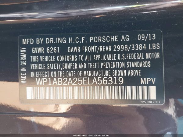 2014 PORSCHE CAYENNE S