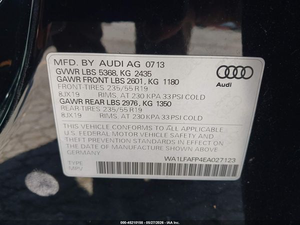 2014 AUDI Q5 2.0T PREMIUM