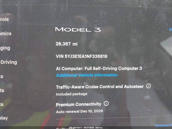 2022 TESLA MODEL 3 REAR-WHEEL DRIVE