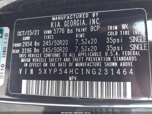 2022 KIA TELLURIDE SX