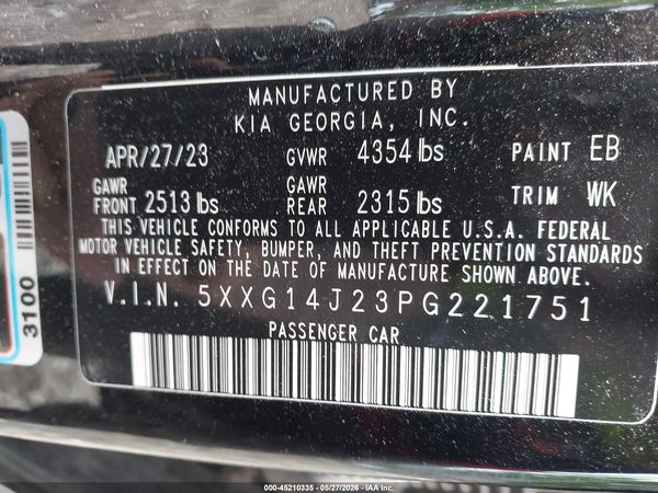 2023 KIA K5 LXS