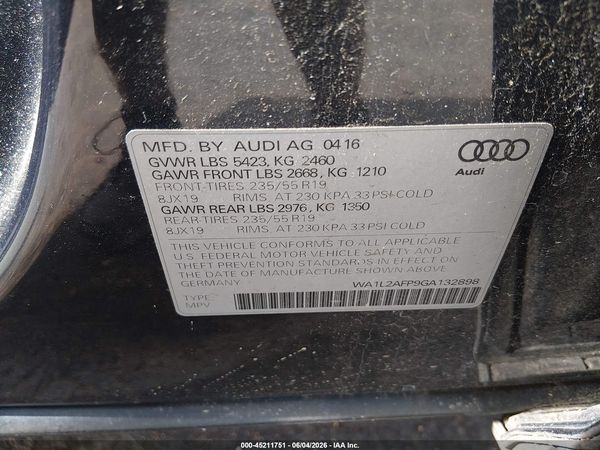 2016 AUDI Q5 2.0T PREMIUM
