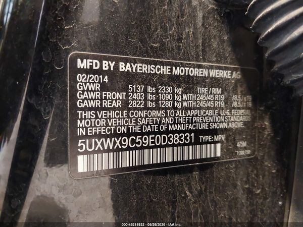 2014 BMW X3 XDRIVE28I