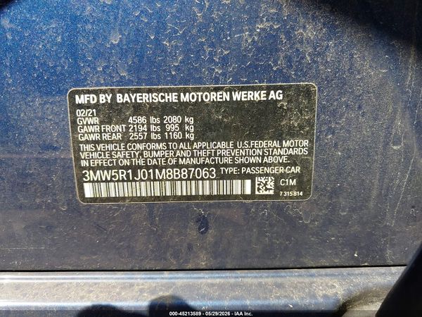 2021 BMW 330I