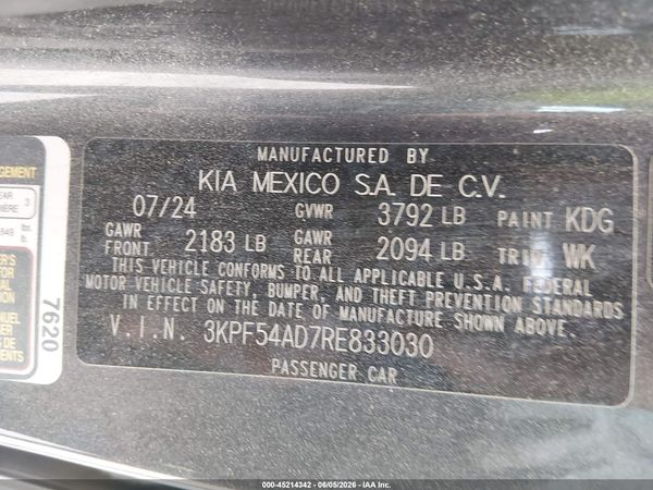 2024 KIA FORTE GT-LINE