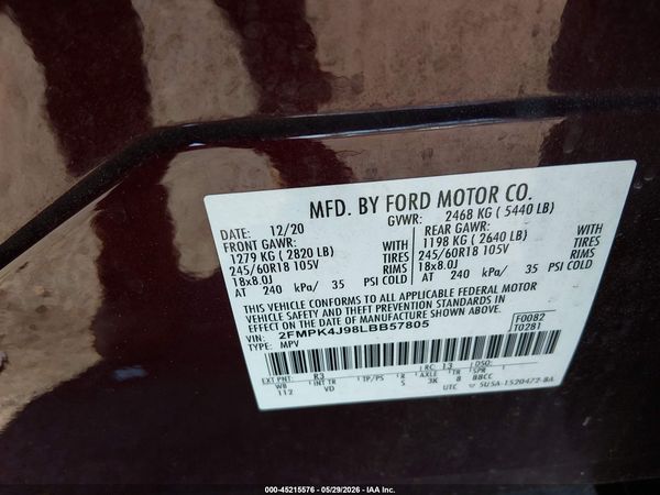 2020 FORD EDGE SEL